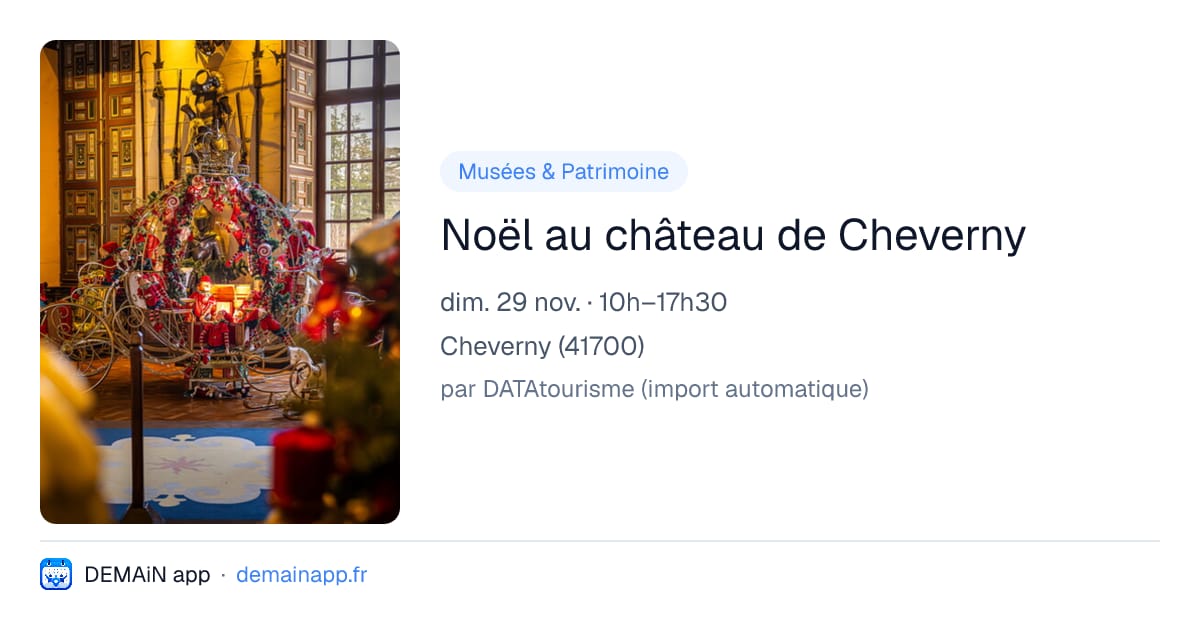Noël au château de Cheverny — Cheverny