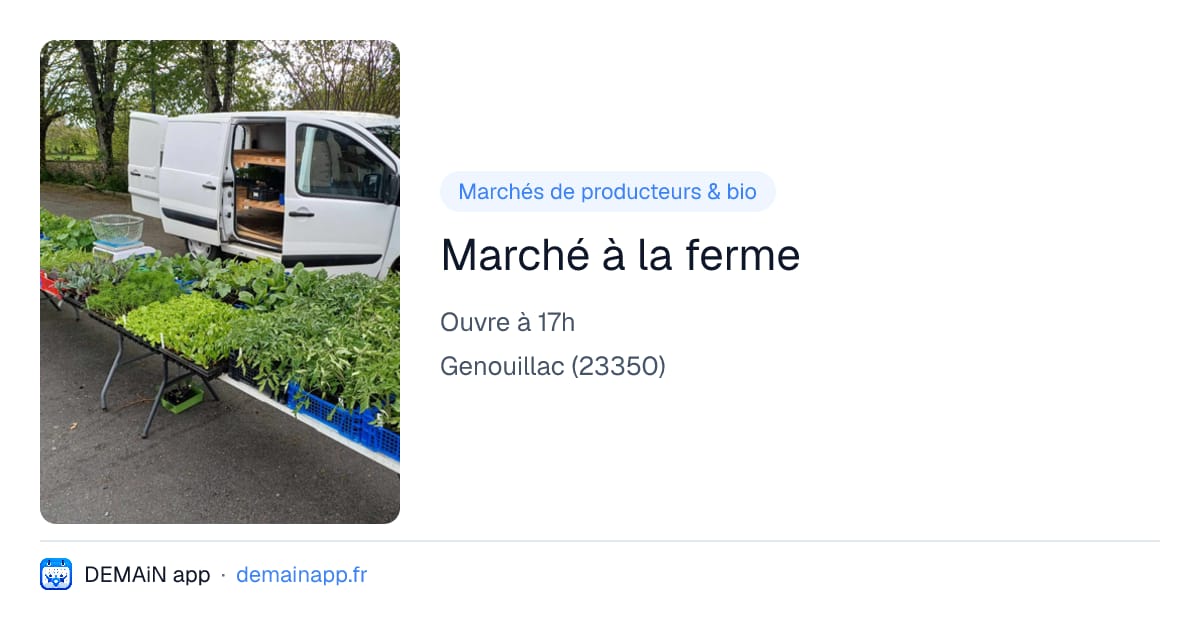 Marché à la ferme — Genouillac