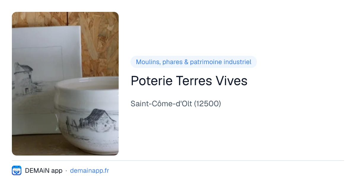 Poterie Terres Vives — Saint-Côme-d'Olt