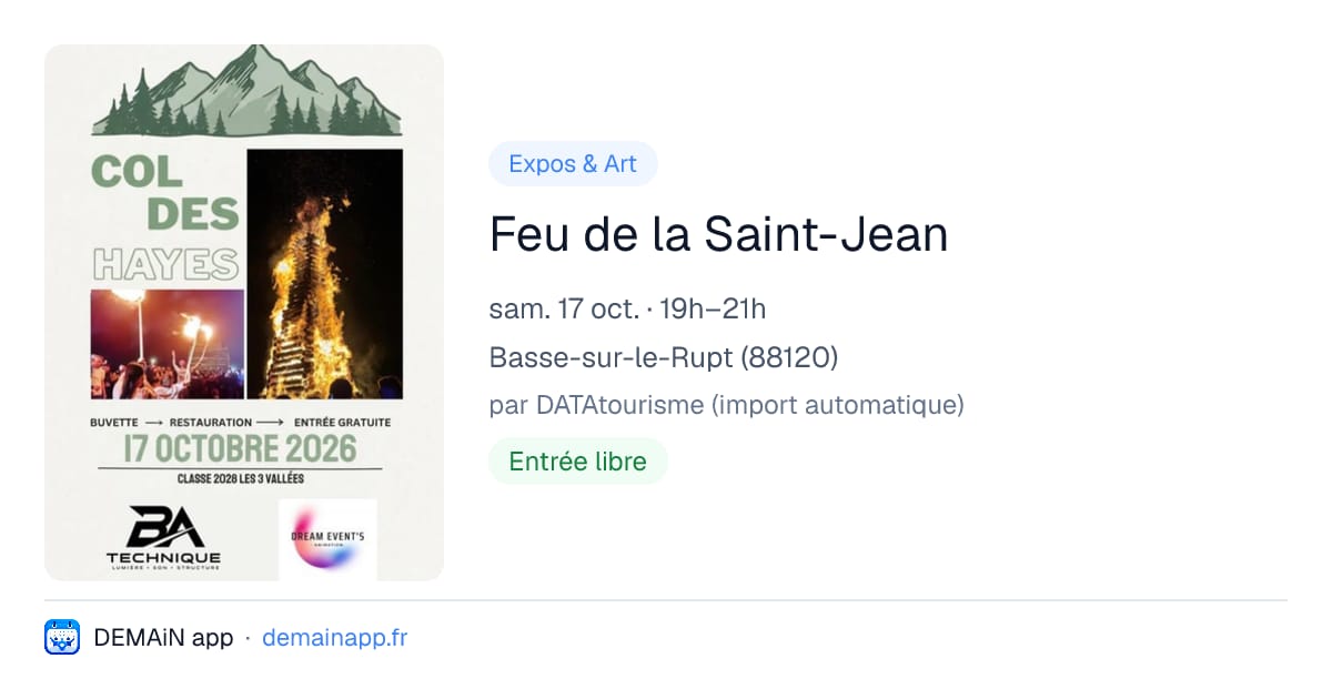 Feu de la Saint-Jean — Basse-sur-le-Rupt