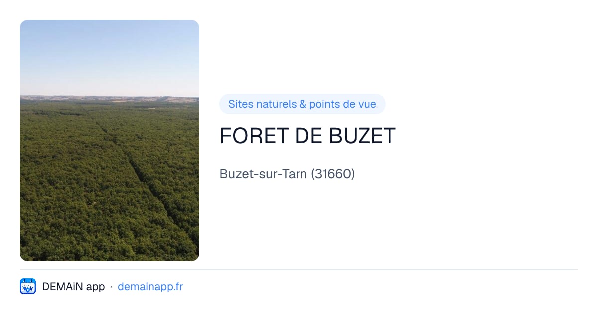 FORET DE BUZET — Buzet-sur-Tarn