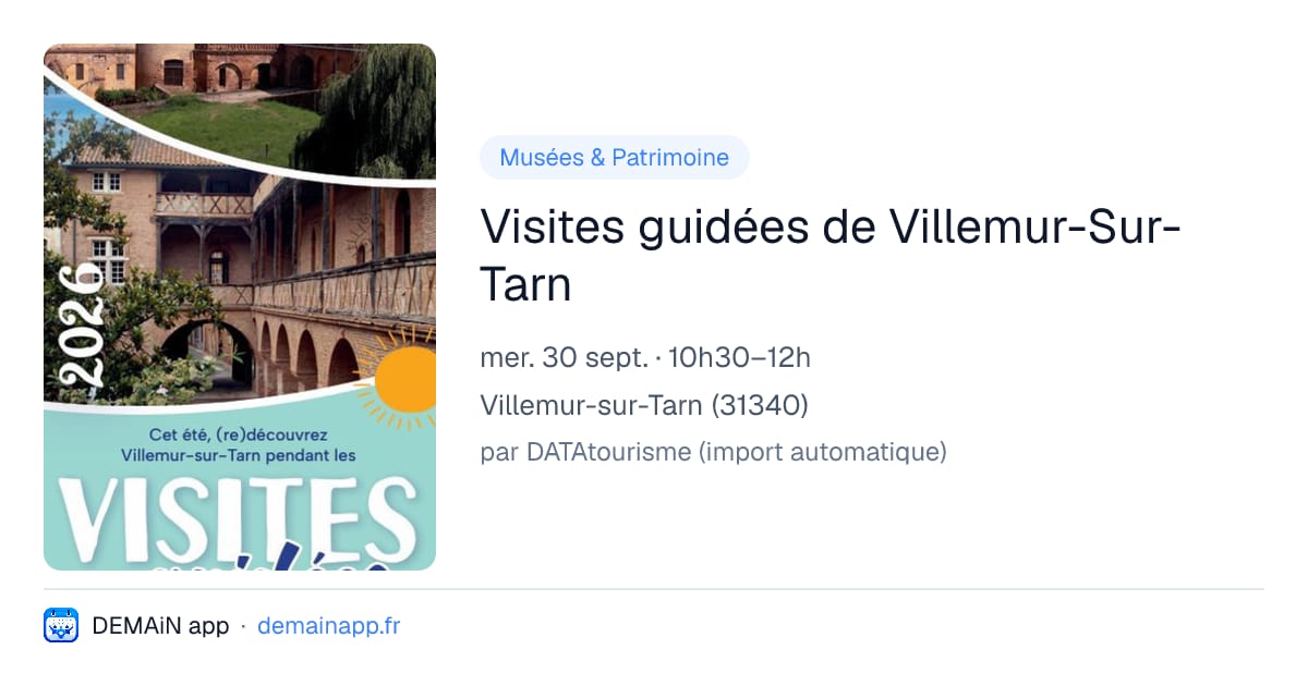 Visites guidées de Villemur-Sur-Tarn — Villemur-sur-Tarn