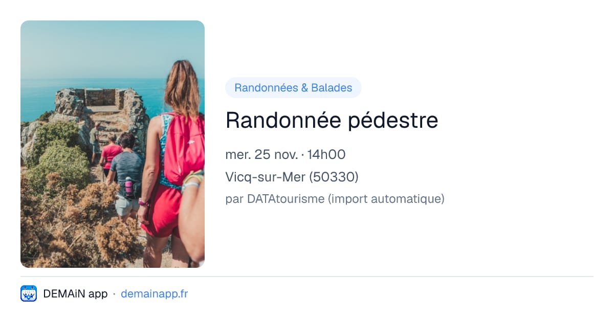 Randonnée pédestre — Vicq-sur-Mer