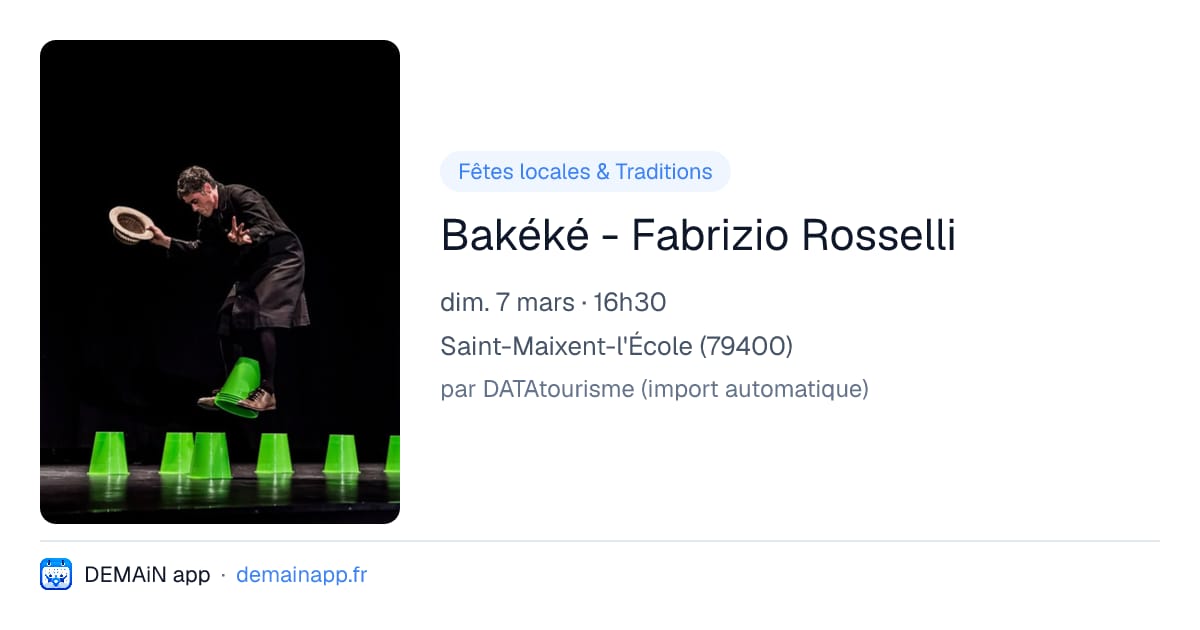 Bakéké - Fabrizio Rosselli — Saint-Maixent-l'École