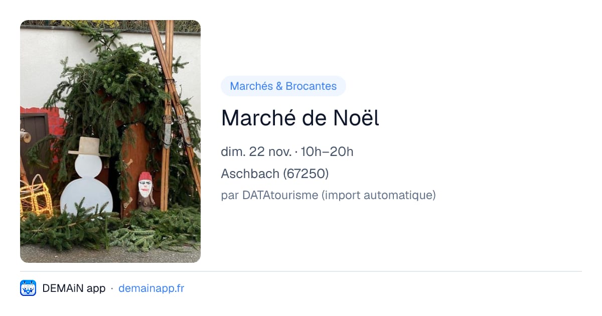 Marché de Noël — Aschbach