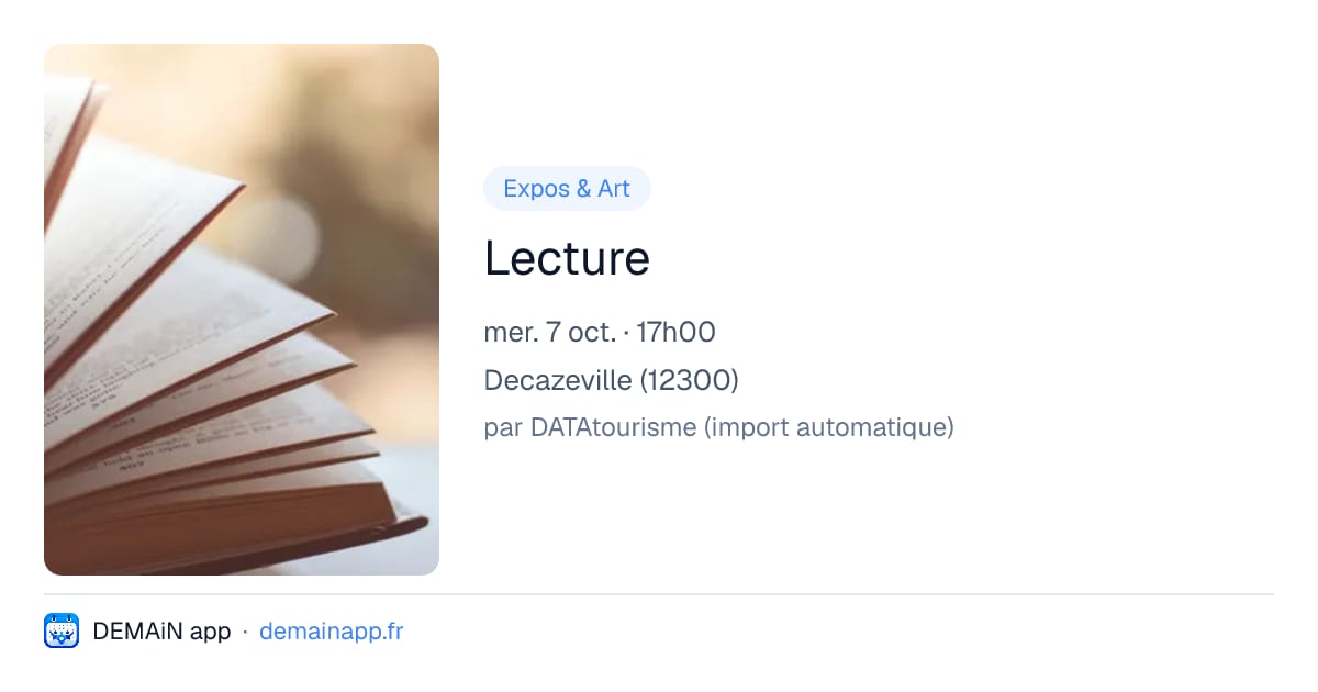 Lecture — Decazeville