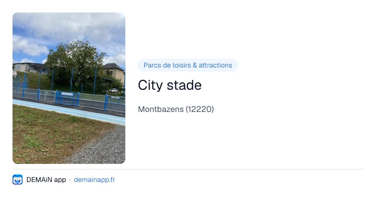 City stade — Montbazens