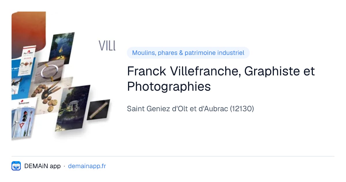 Franck Villefranche, Graphiste et Photographies — Saint Geniez d'Olt et d'Aubrac