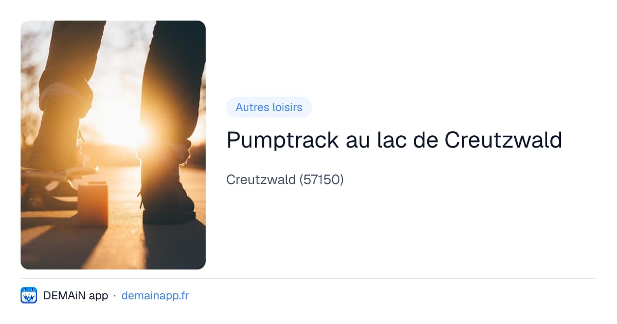 Pumptrack au lac de Creutzwald — Creutzwald