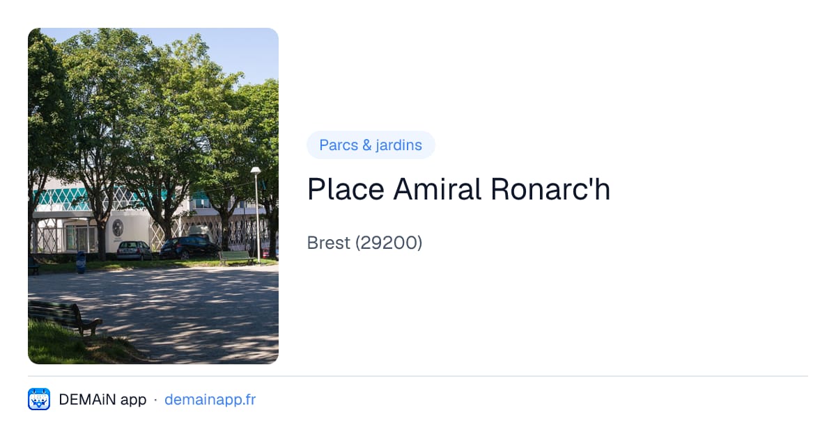 Place Amiral Ronarc'h — Brest
