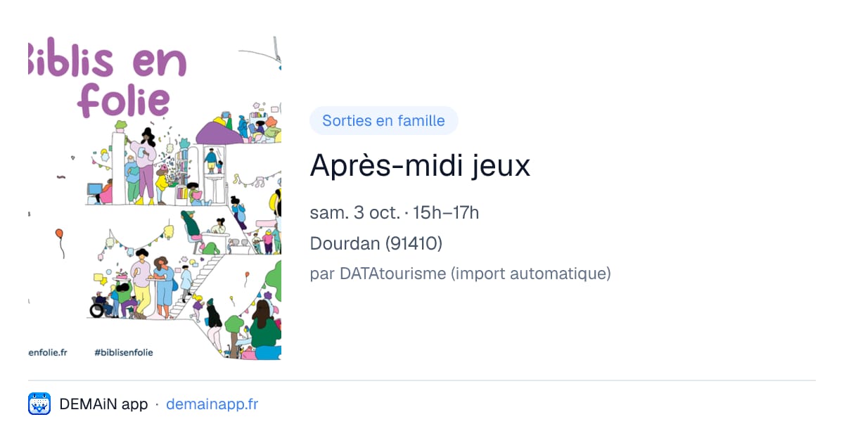 Après-midi jeux — Dourdan