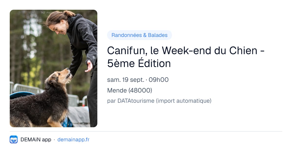 Canifun, le Week-end du Chien - 5ème Édition — Mende