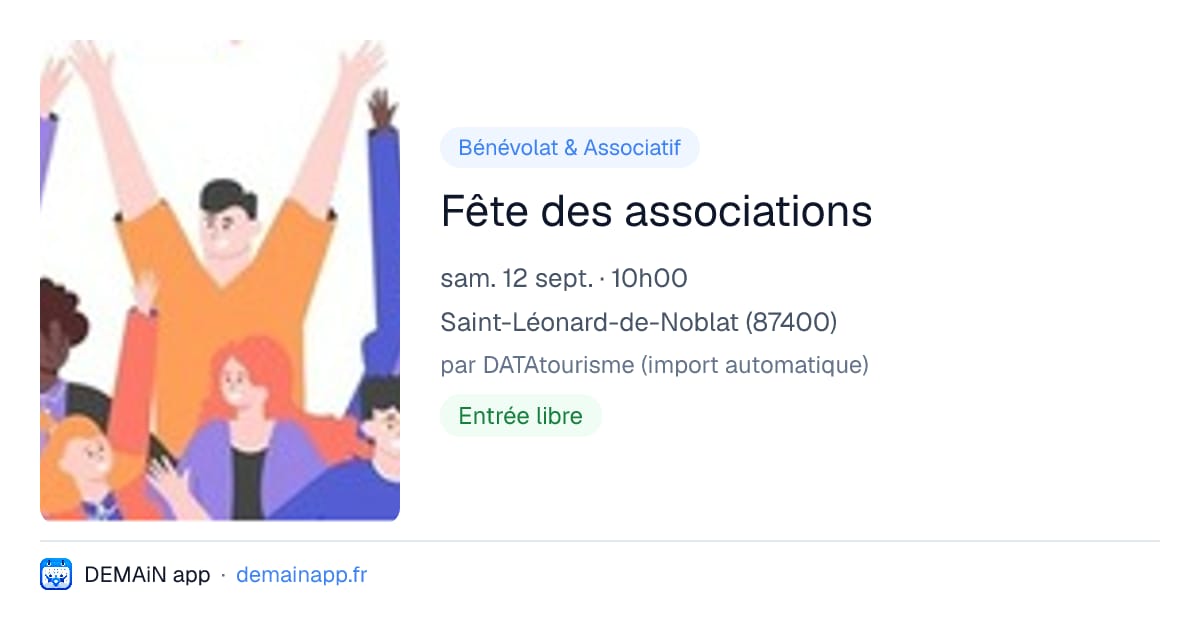 Fête des associations — Saint-Léonard-de-Noblat