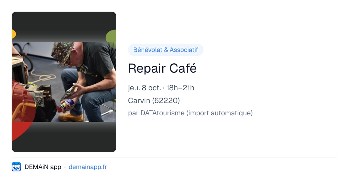Repair Café — Carvin