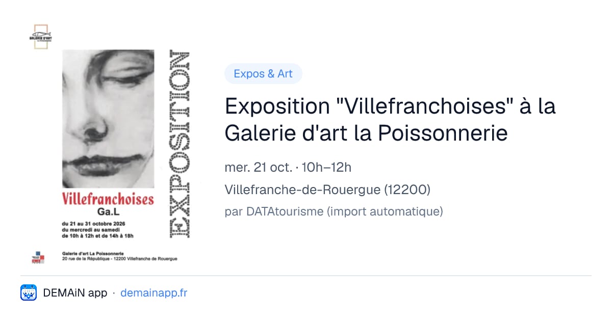 Exposition "Villefranchoises" à la Galerie d'art la Poissonnerie — Villefranche-de-Rouergue