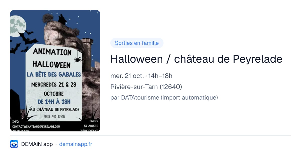 Halloween / château de Peyrelade — Rivière-sur-Tarn