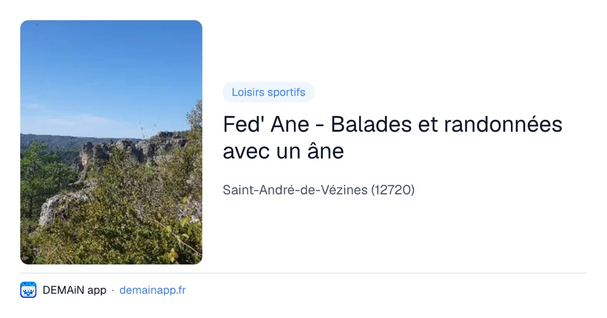 Fed' Ane - Balades et randonnées avec un âne — Saint-André-de-Vézines