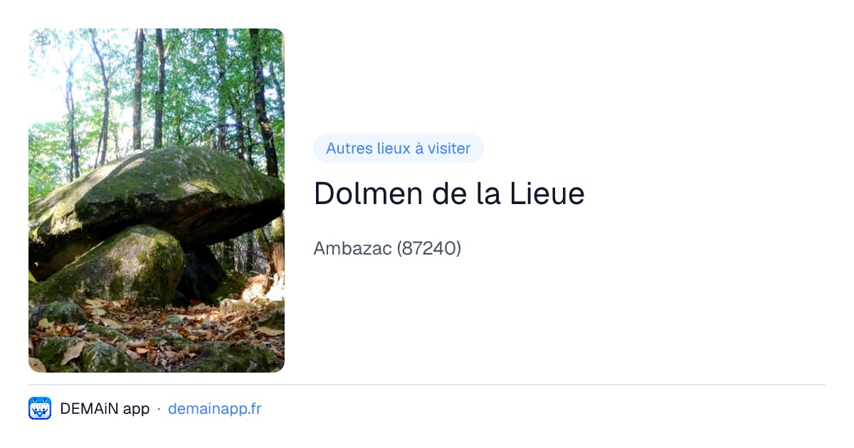 Dolmen de la Lieue — Ambazac