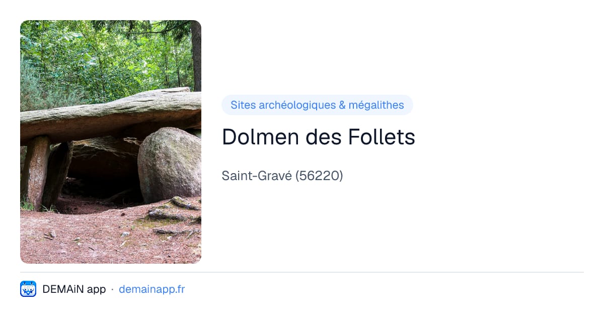 Dolmen des Follets — Saint-Gravé