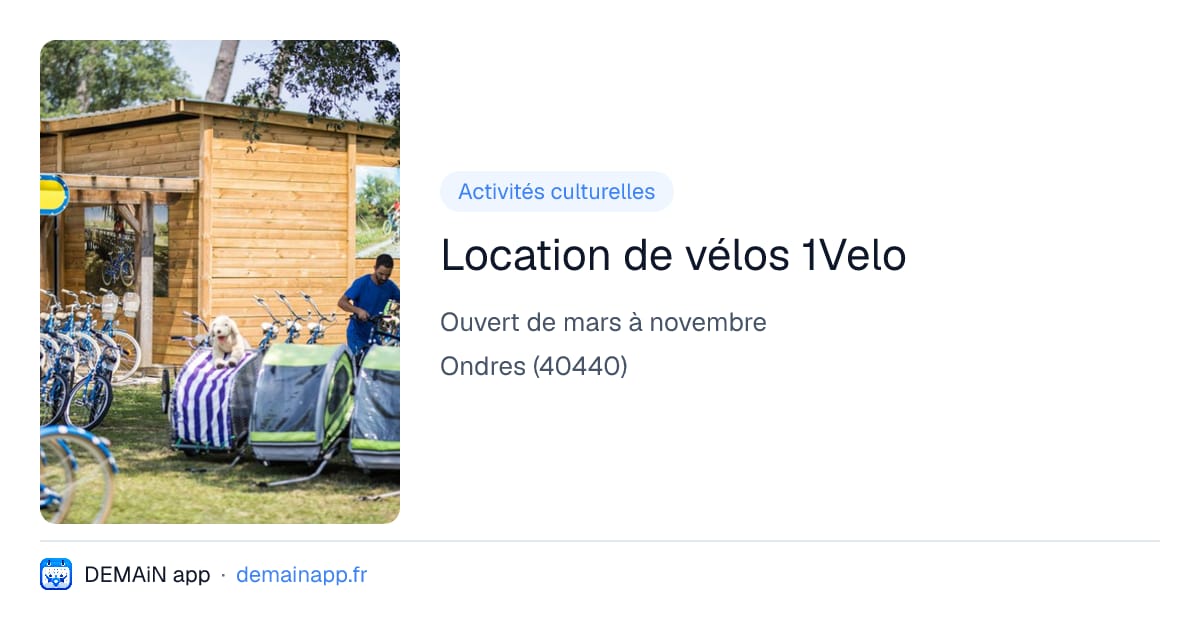 Location de vélos 1Velo — Ondres