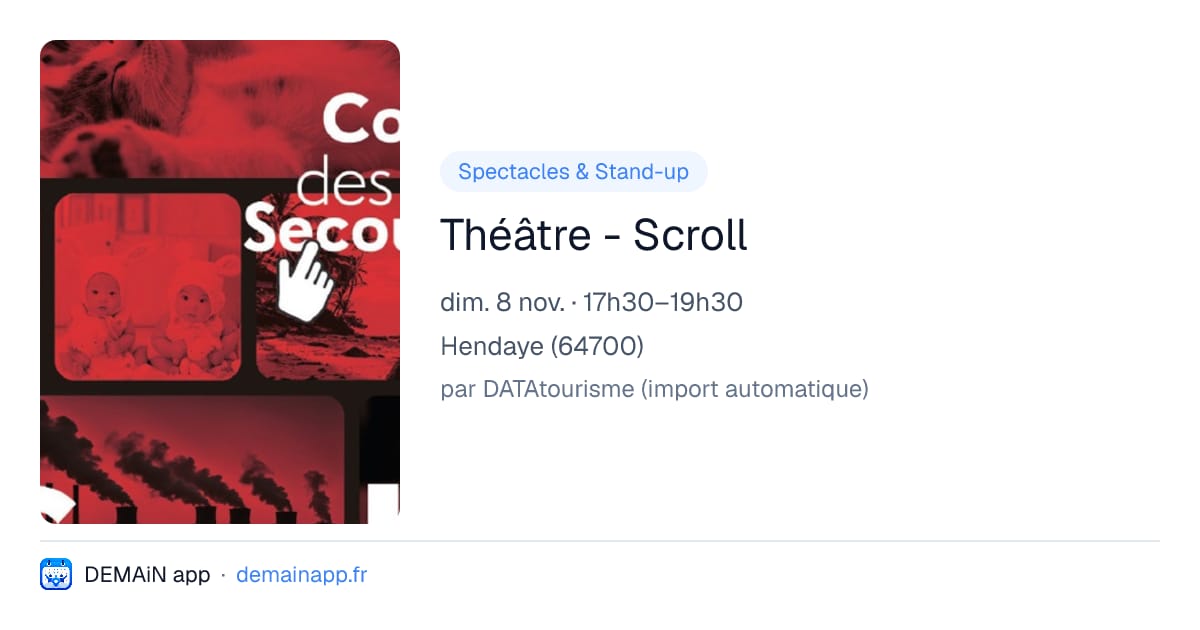 Théâtre - Scroll — Hendaye