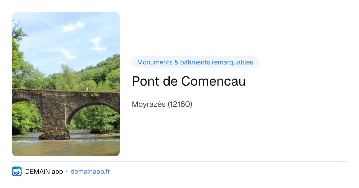 Pont de Comencau — Moyrazès