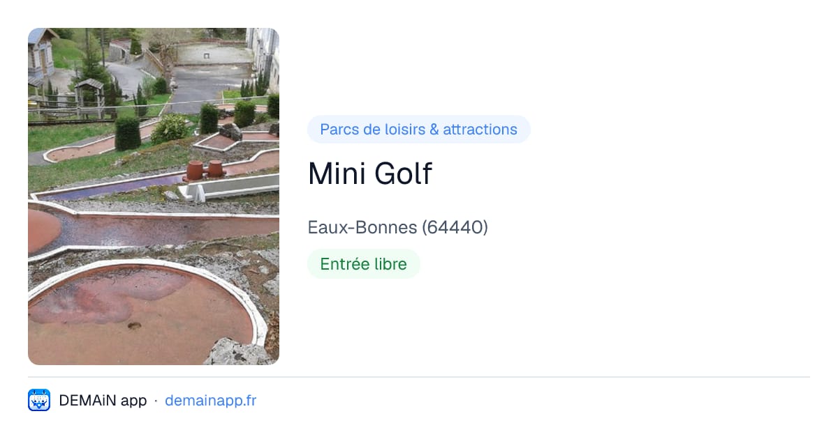 Mini Golf — Eaux-Bonnes