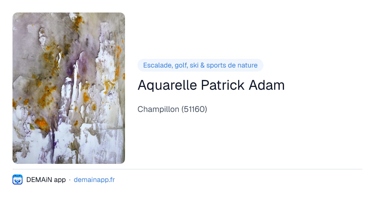 Aquarelle Patrick Adam — Champillon