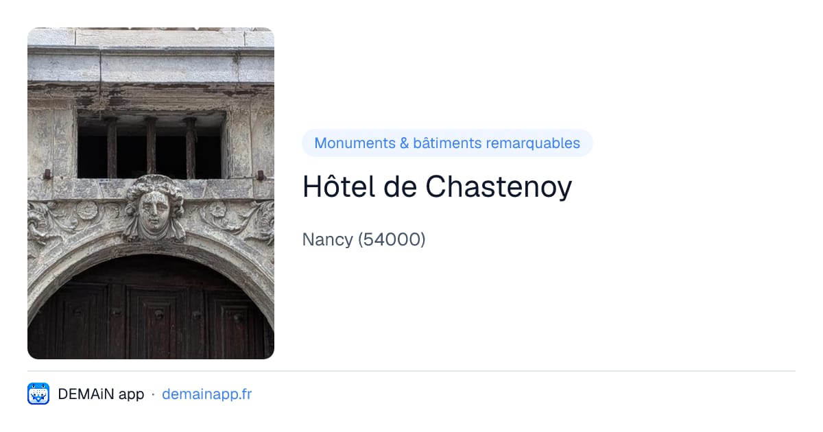 Hôtel de Chastenoy — Nancy