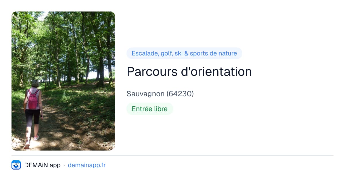 Parcours d'orientation — Sauvagnon