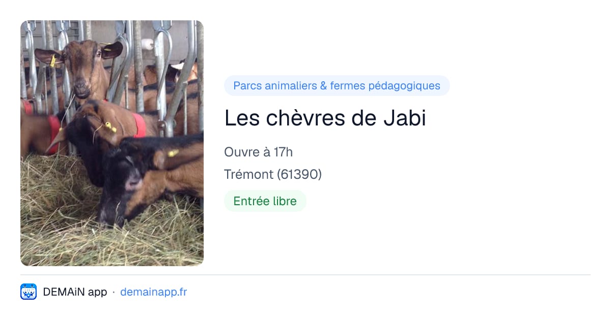 Les chèvres de Jabi — Trémont