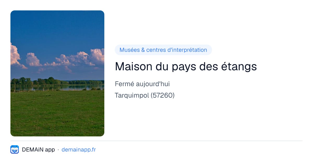 Maison du pays des étangs — Tarquimpol