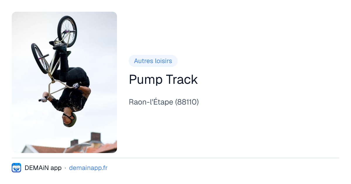 Pump Track — Raon-l'Étape
