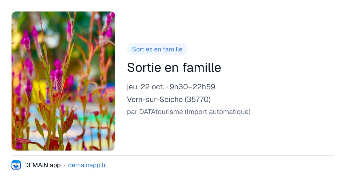 Sortie en famille — Vern-sur-Seiche