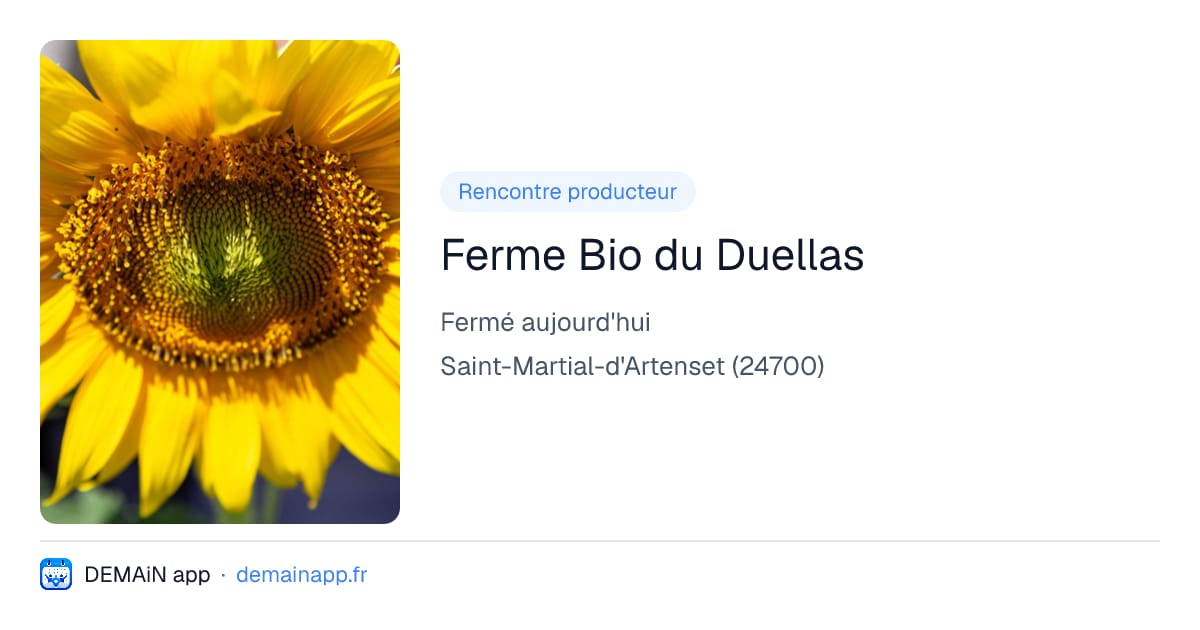 Ferme Bio du Duellas — Saint-Martial-d'Artenset