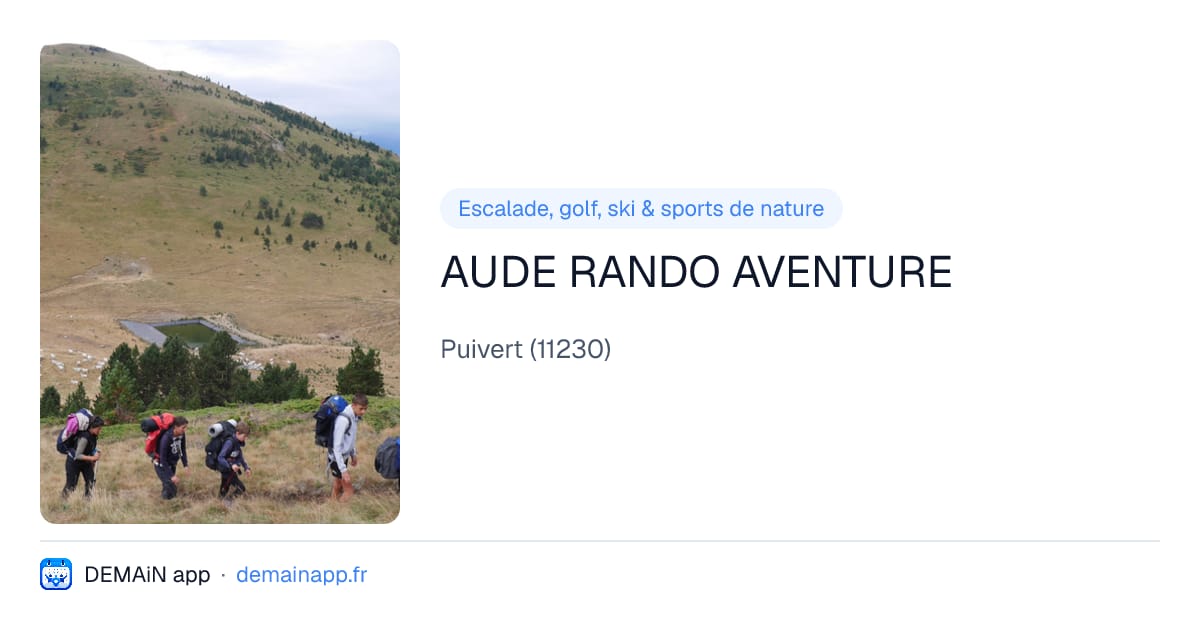 AUDE RANDO AVENTURE — Puivert