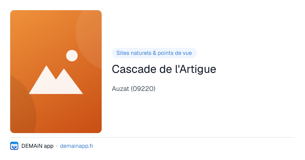 Cascade de l'Artigue — Auzat