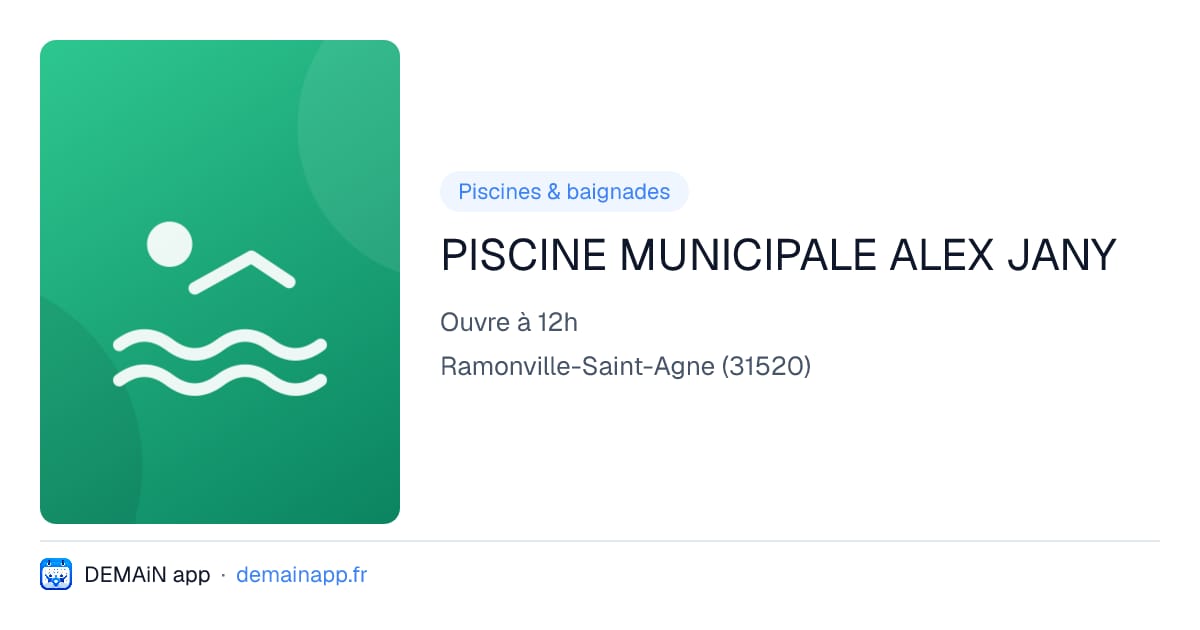 PISCINE MUNICIPALE ALEX JANY — Ramonville-Saint-Agne