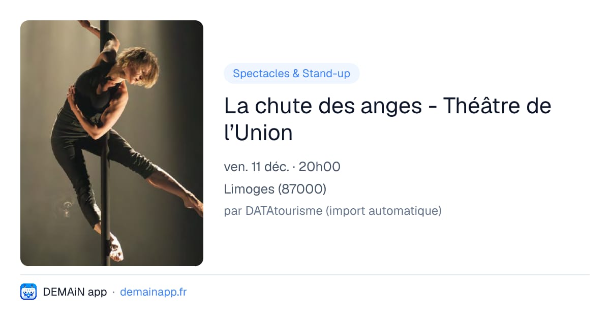 La chute des anges - Théâtre de l’Union — Limoges