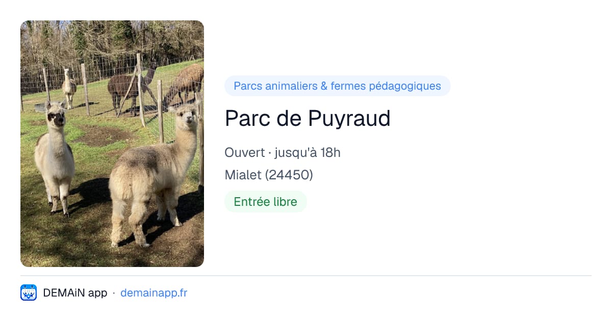 Parc de Puyraud — Mialet