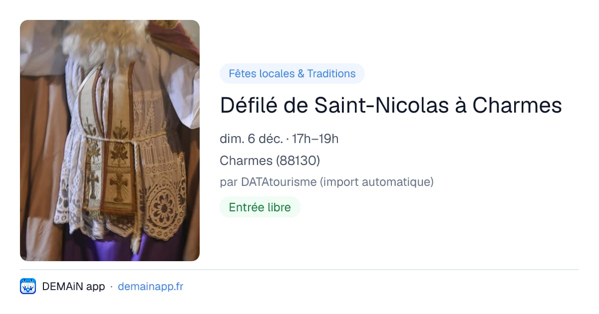 Défilé de Saint-Nicolas à Charmes — Charmes