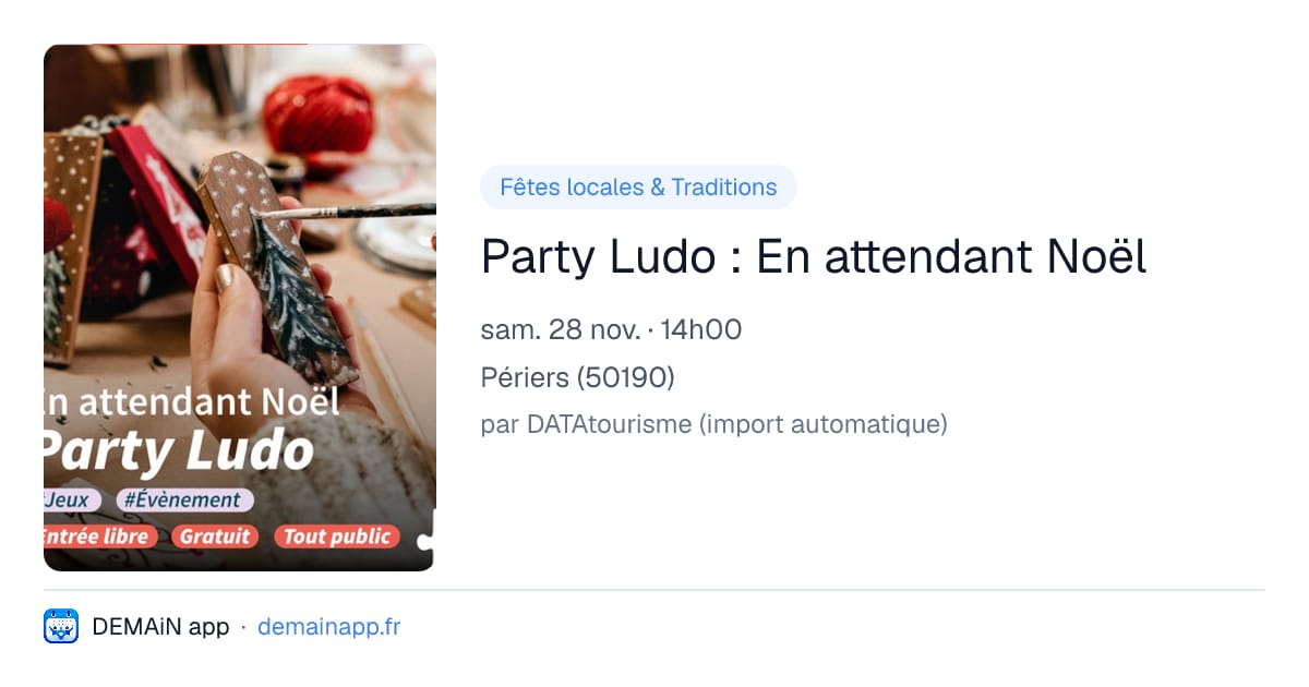 Party Ludo : En attendant Noël — Périers