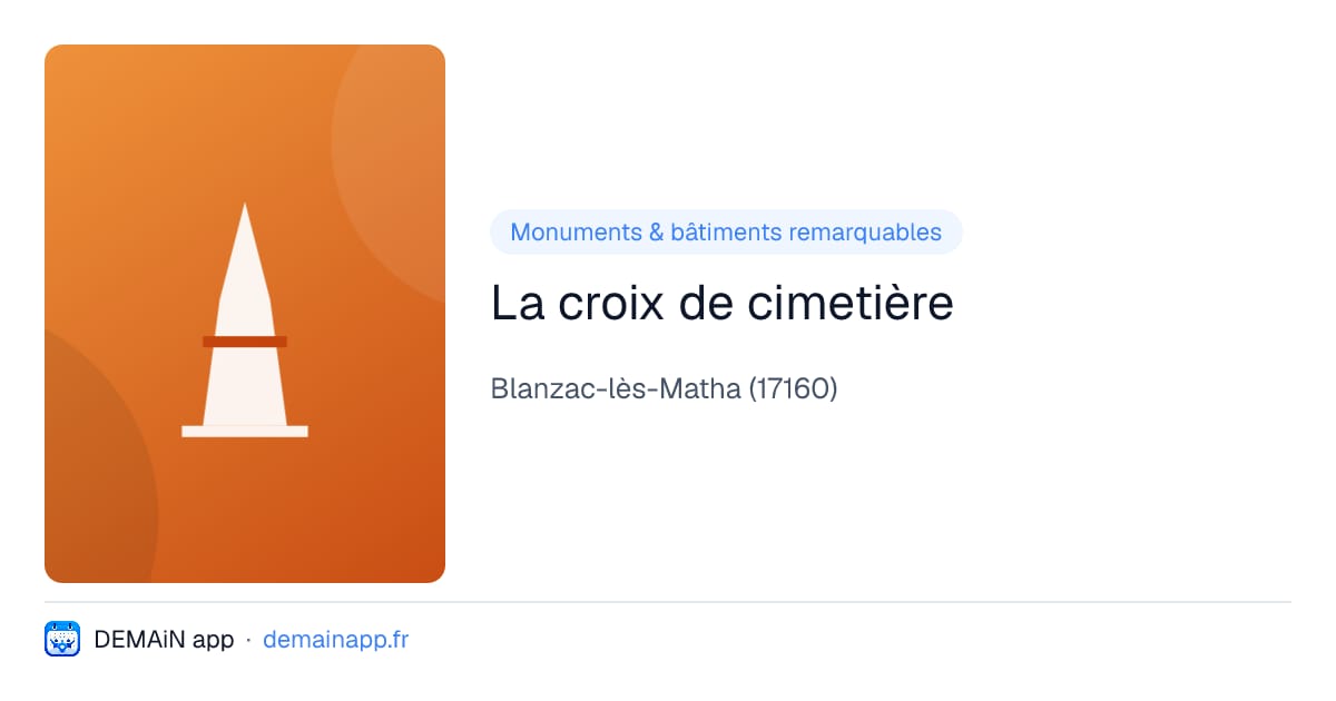 La croix de cimetière — Blanzac-lès-Matha