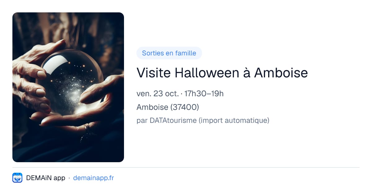 Visite Halloween à Amboise — Amboise