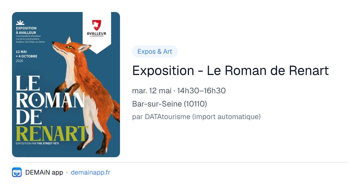 Exposition - Le Roman de Renart — Bar-sur-Seine