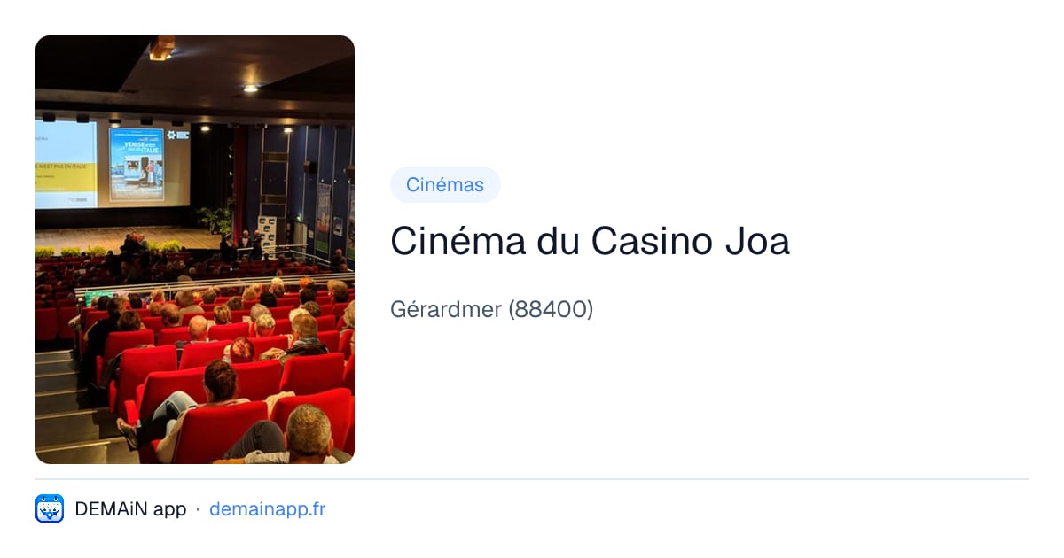Cinéma du Casino Joa — Gérardmer
