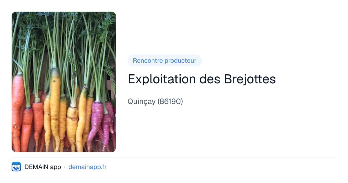 Exploitation des Brejottes — Quinçay