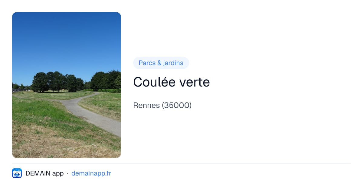 Coulée verte — Rennes