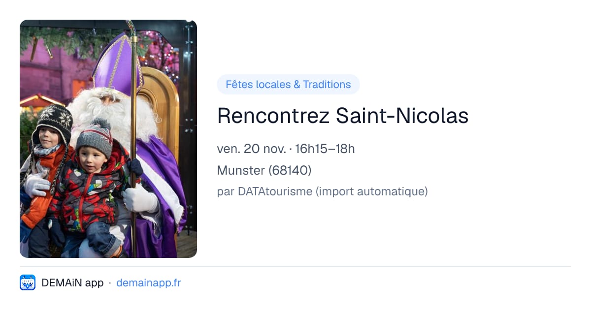Rencontrez Saint-Nicolas — Munster