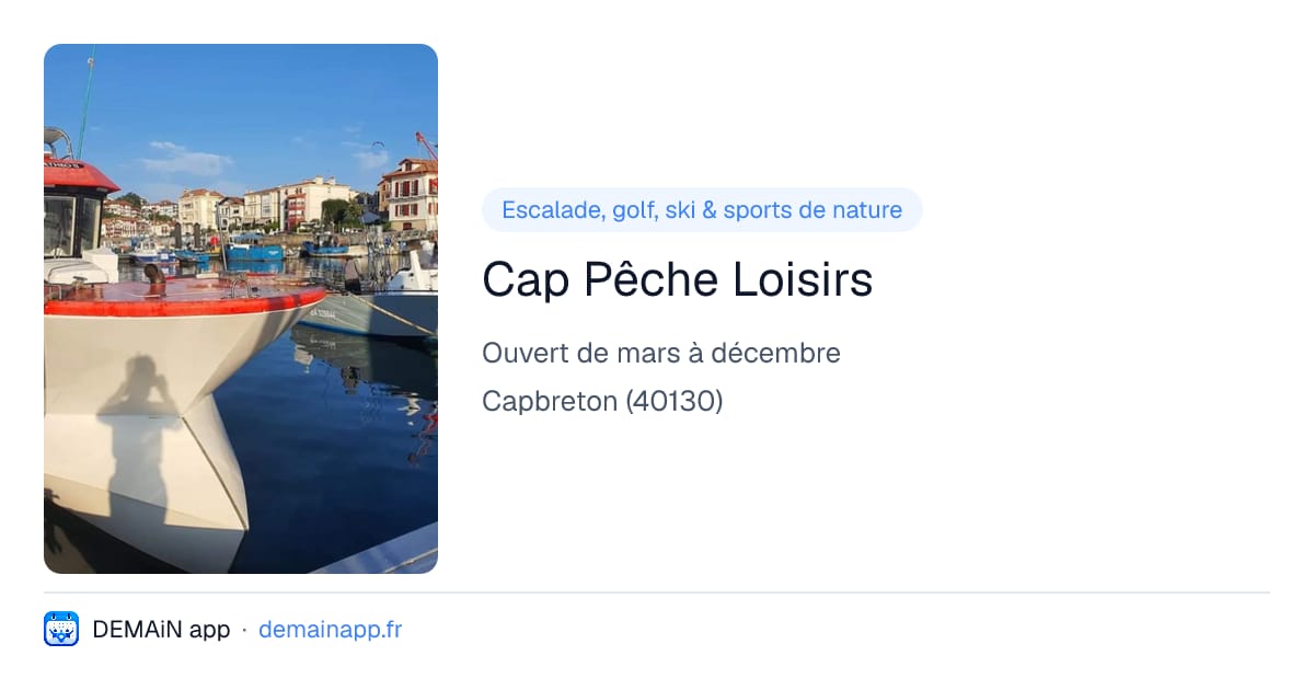 Cap Pêche Loisirs — Capbreton
